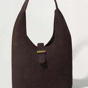 Jonathan Simkhai Khai Cacao Suede Hobo Bag